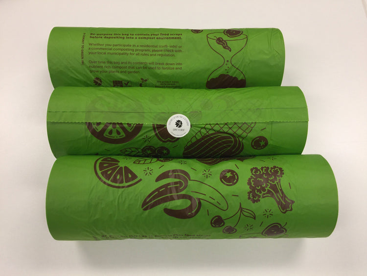 Compostable <br>Produce Bag on a Roll x3