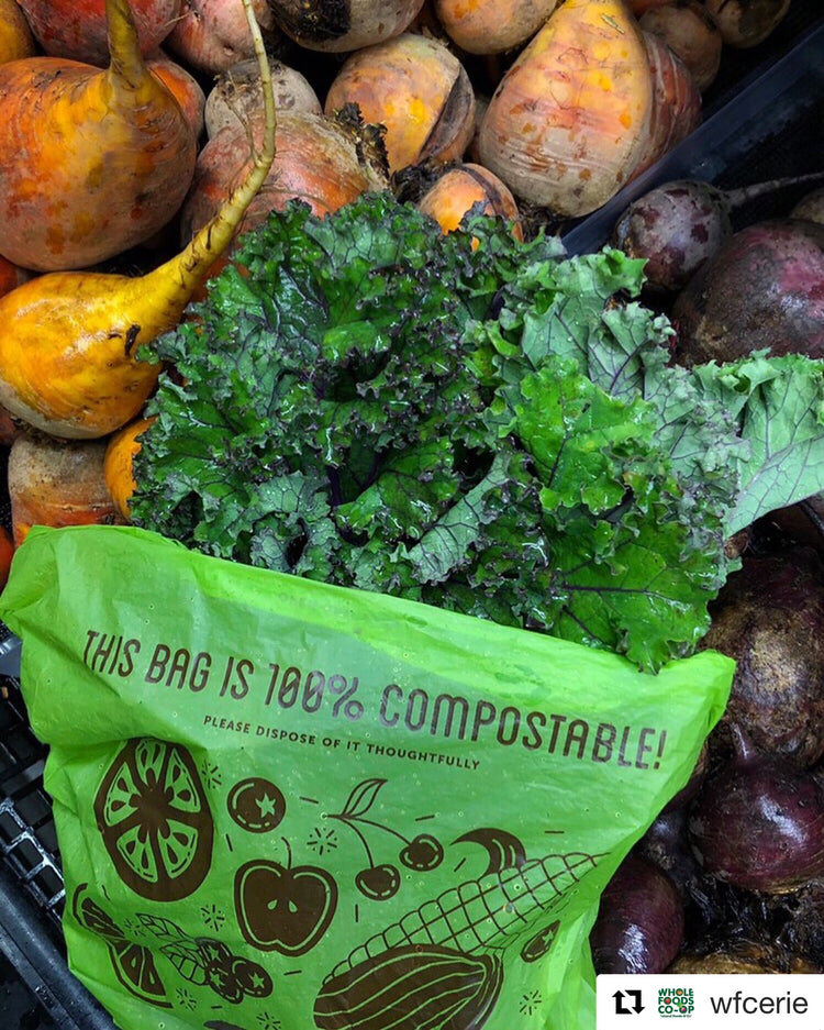 Compostable <br>Produce Bag on a Roll x5